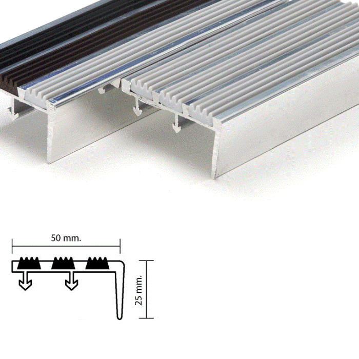 จมูกบันไดอลูมิเนียม-ท็อป-METAL-STAIR-NOSING-สอดเส้นยาง