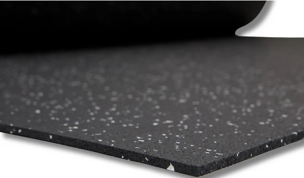 2. Seamless Slip-Resistant Rubber Rolls For Busy Cardio and Heavy Equipment Areas
