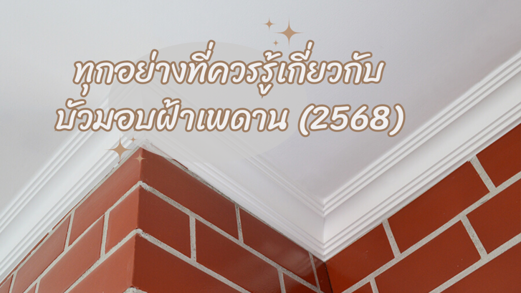 ทุกอย่างที่ควรรู้เกี่ยวกับบัวมอบฝ้าเพดาน (2568)